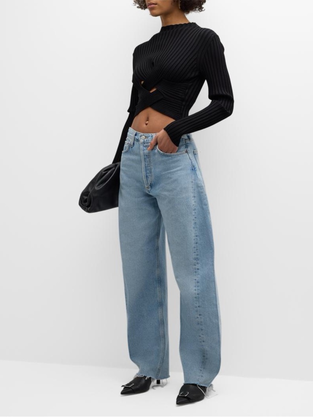 AGOLDE Luna Pieced Jeans Size 28 - Picture 2 of 4
